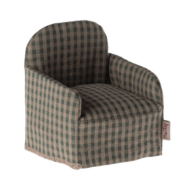 Chair, Mouse - Green Checker by Maileg