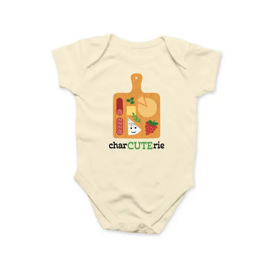 CharCUTErie Baby Bodysuit by Rock Scissor Paper