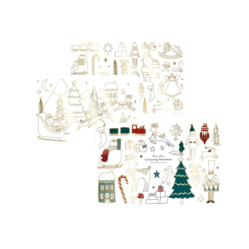 Christmas Colouring Placemats by Meri Meri