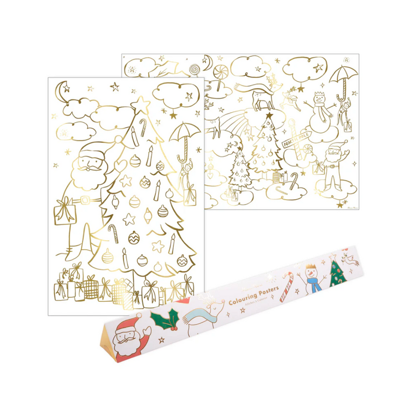 Christmas Colouring Posters by Meri Meri