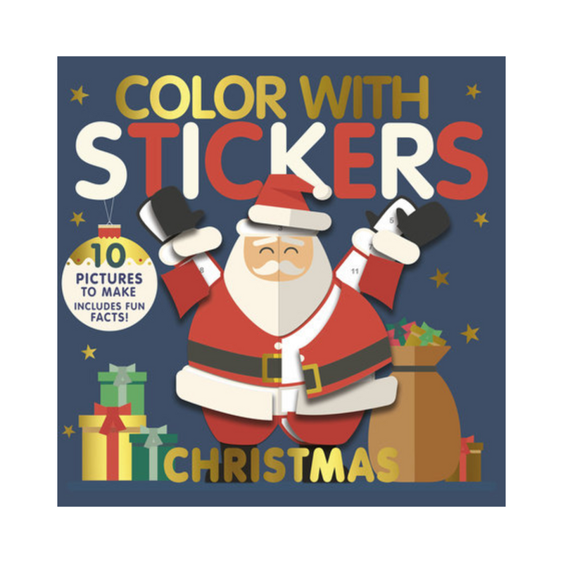 Color With Stickers : Christmas