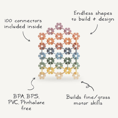 HEX Connect Building Toy Set by Mushie & Co