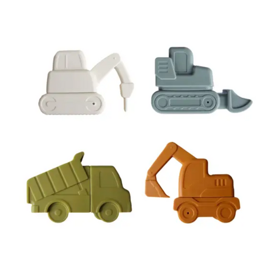 Construction Mold Free Silicone Bath Toy Set by Marlowe & Co