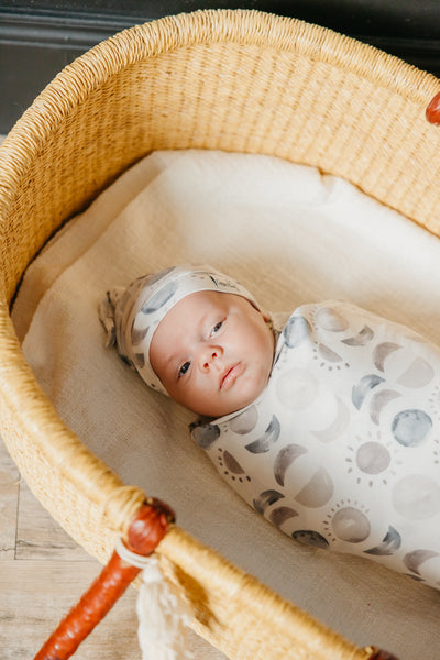 Knit Swaddle Blanket - Eclipse by Copper Pearl