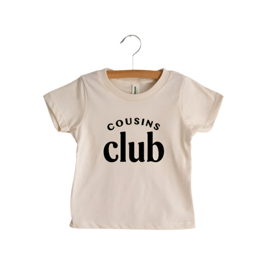 Cousins Club Organic Tee - Natural by Gladfolk