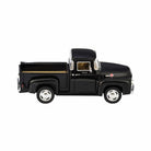 Black vintage-style pickup truck model on a white background