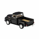 Black model truck on a white background