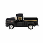 Black model truck on a white background