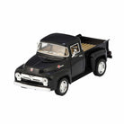 Black model truck on a white background