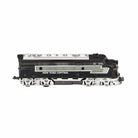 Model train engine with 'New York Central' branding on a white background