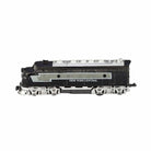 Model train engine with 'New York Central' branding on a white background