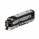 Model train locomotive with 'New York Central' branding on a white background