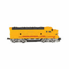 Model train engine with 'Pacific Express' branding on a white background