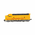 Model train engine with 'Pacific Express' branding on a white background