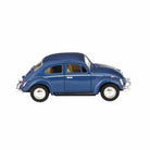 Blue model car on a white background