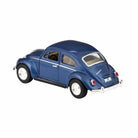 Blue model car on a white background