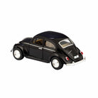 Black model car on a white background