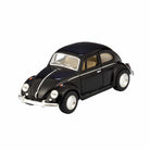 Black model car on a white background