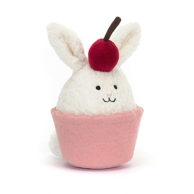 Dainty Dessert Bunny Cupcake - 6x4 Inch by Jellycat