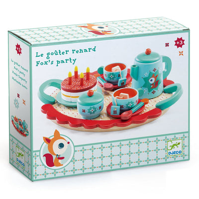 Fox's Party Wooden Tea Set by Djeco