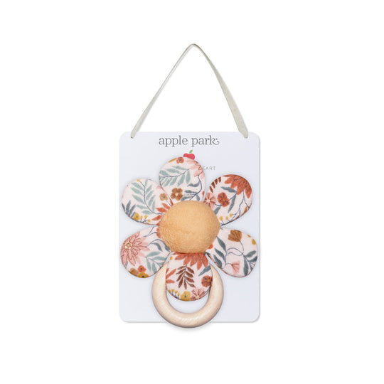Flower Teething Ring - Zinnia Bloom by Apple Park