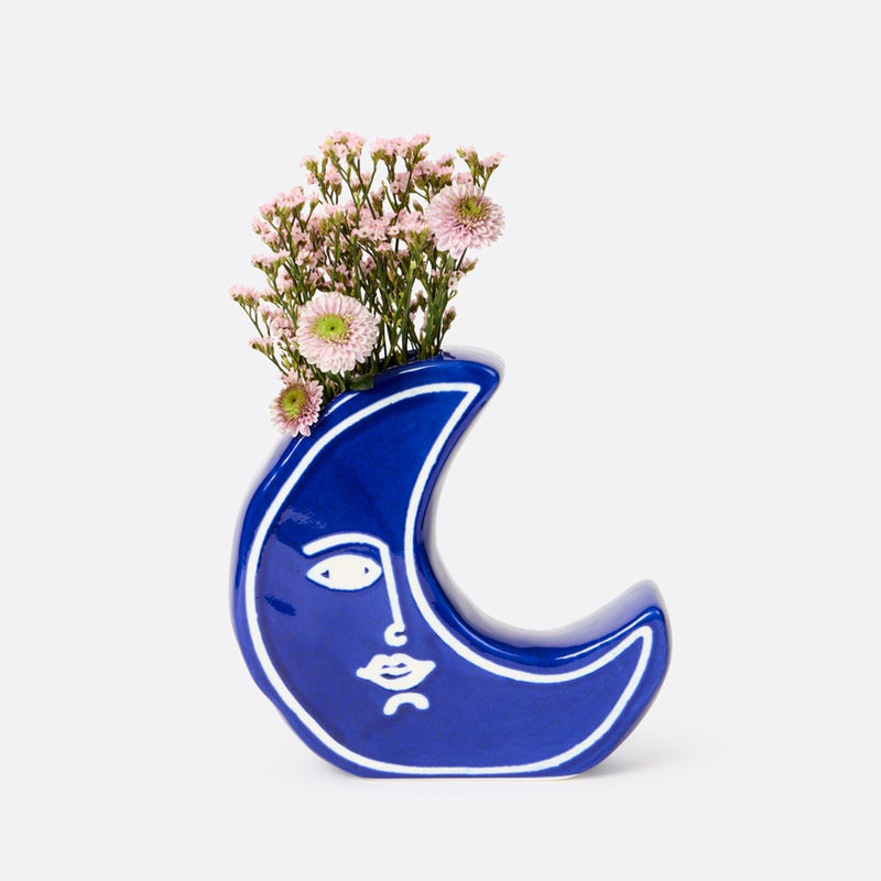 Moon Vase - Blue by DOIY