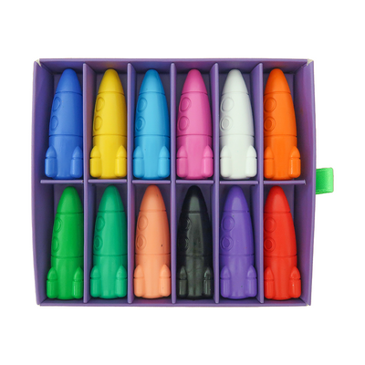 12 Piece Rocketship Crayon Set by Daydream Society