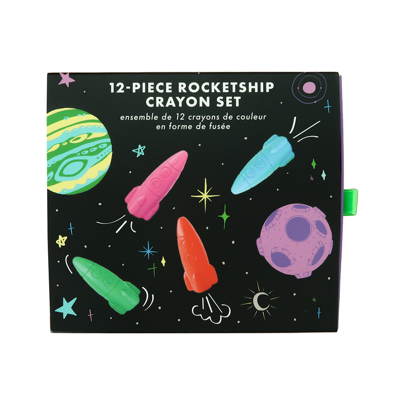 12 Piece Rocketship Crayon Set by Daydream Society