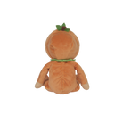 Plush toy shaped like a pumpkin on a white background