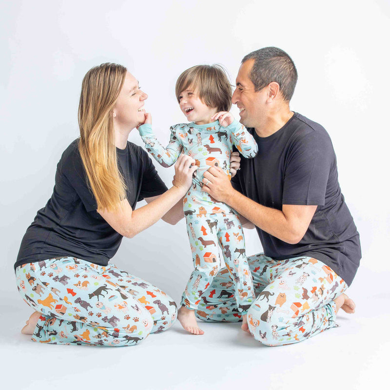 Dogs Bark Kids Bamboo Pajamas Toddler Sleep Set by Emerson and Friends