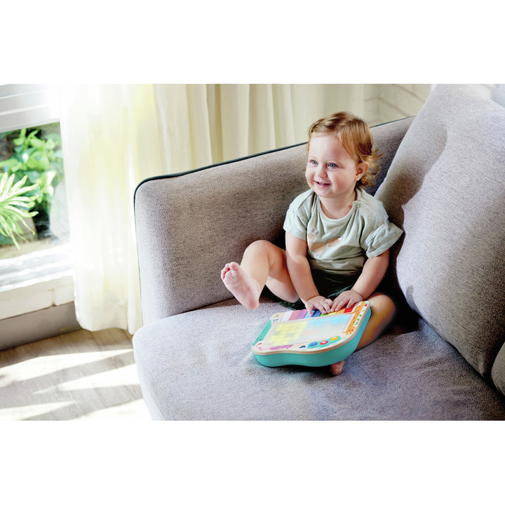 Piano De Píxeles Dinámico Hape New Aug - Juguete Musical Con Luces Y Sonidos Para Bebés De 12 Meses+, Estimulación Sensorial Y Reconocimiento De Colores