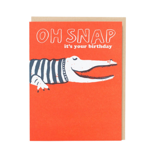 Crocodile Birthday Card by Egg Press