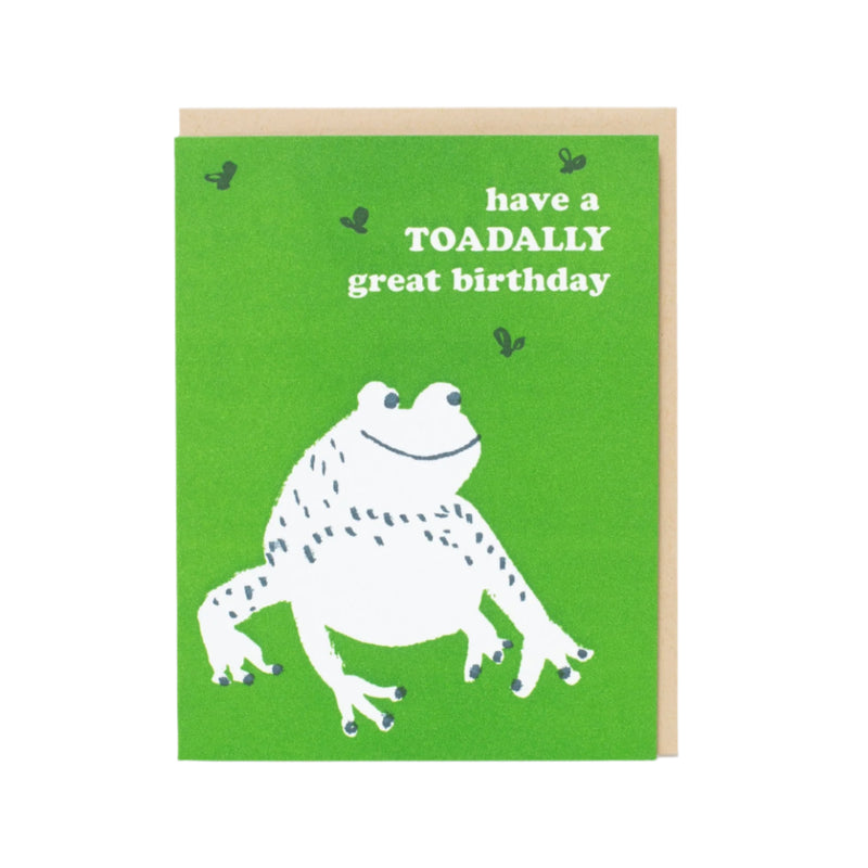 Toad Birthday Card by Egg Press