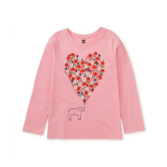 Elephant Heart Graphic Tee - Blossom by Tea Collection - FINAL SALE