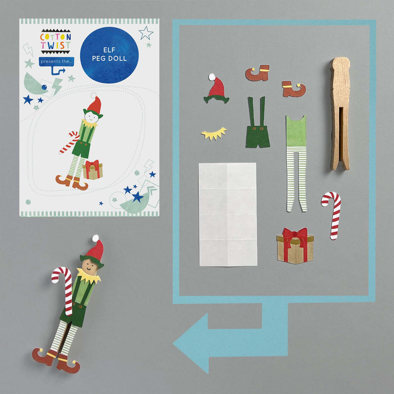 Make Your Own Elf Peg Doll by Cotton Twist