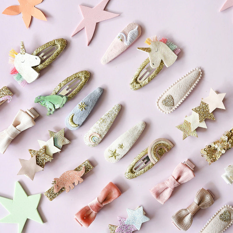Glitter Dinosaur Bar Clips by Rockahula Kids