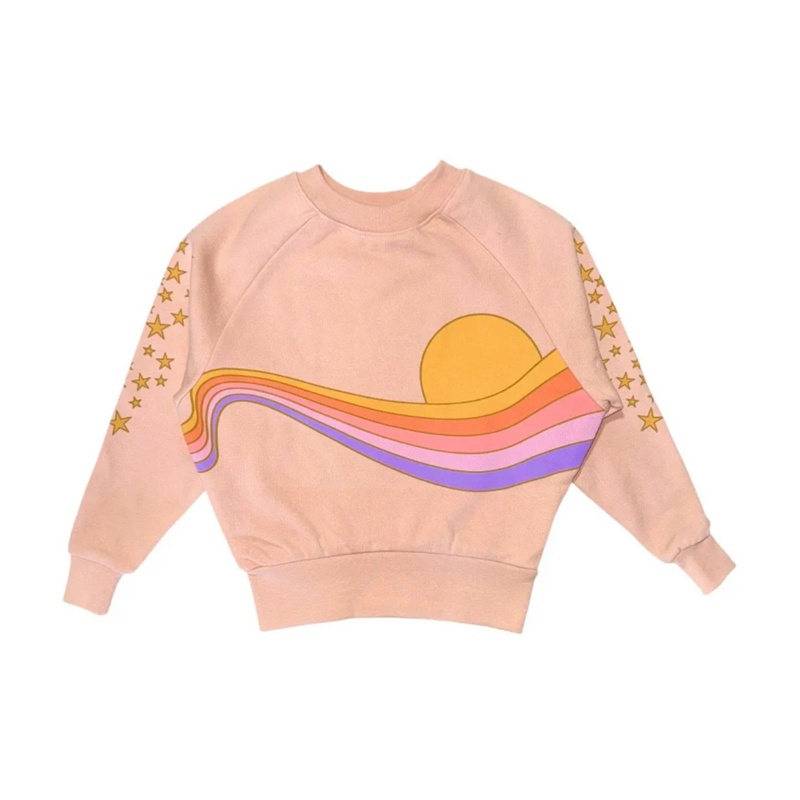 Golden Era Boxy Sweatshirt - Faded Pink by Tiny Whales