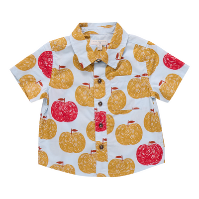 Jack Shirt - Gold Apples by Pink Chicken - FINAL SALE