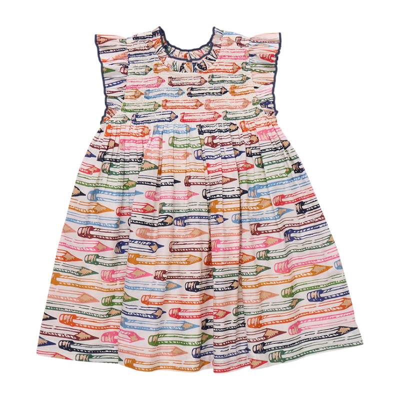 Stevie Dress - Colored Pencils by Pink Chicken - FINAL SALE