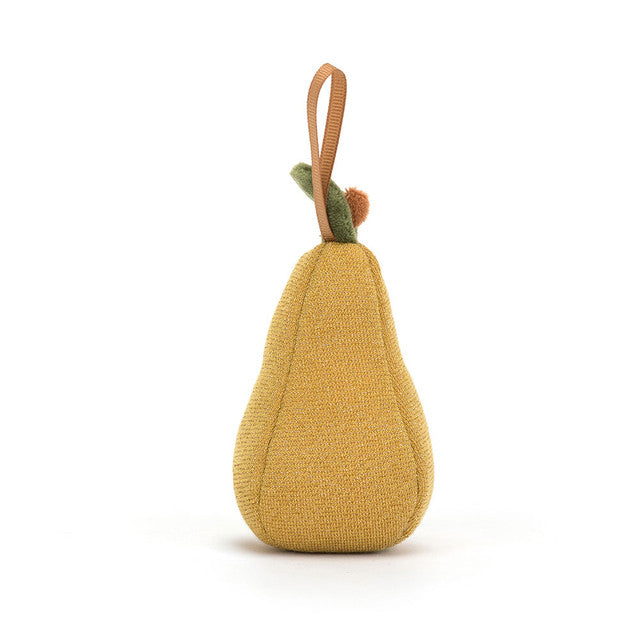 Festive Folly Pear Ornament - 4 Inch by Jellycat