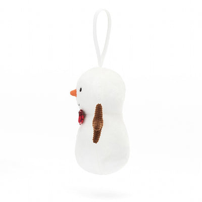 Festive Folly Snowman - 4x2 Inch by Jellycat
