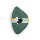 Green fabric set with a label on a white background
