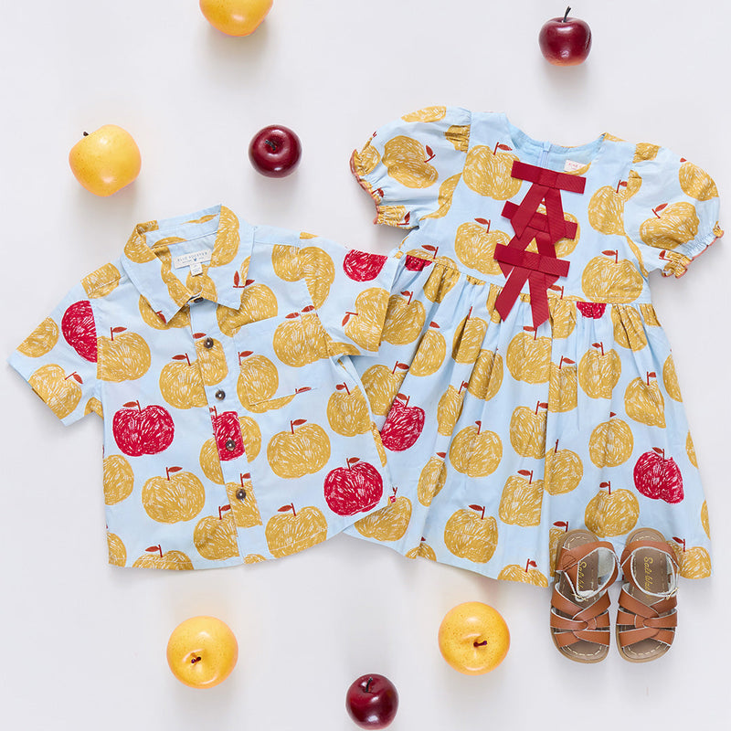Jack Shirt - Gold Apples by Pink Chicken - FINAL SALE