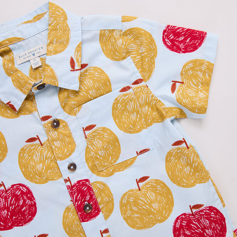 Jack Shirt - Gold Apples by Pink Chicken - FINAL SALE