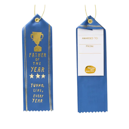Father of the Year Award Ribbon - Father's Day Gift by Yellow Owl Workshop