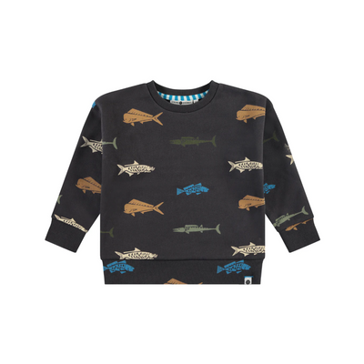 Fish Print Sweatshirt - Antra by Babyface