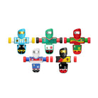 Foosbots Rivals, an international line of collectible, tabletop soccer action figures created by Fat Brain Toy Co. The assortment includes team Argentina, Mexico, Portugal, France, and Germany.