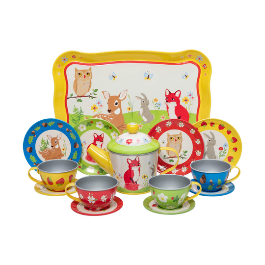 Forest Friends Tin Tea Set by Schylling