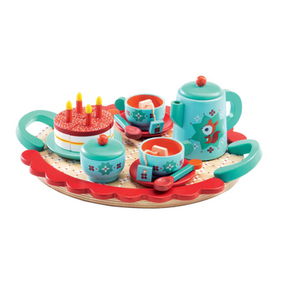 Fox's Party Wooden Tea Set by Djeco