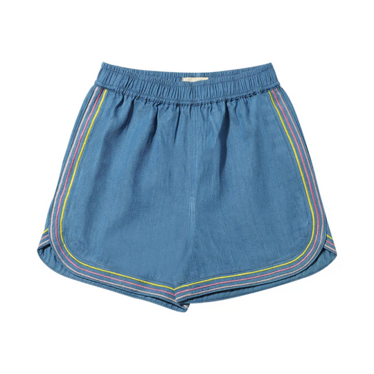 Frankie Shorts - Retro Multi Stripe by Vignette - FINAL SALE